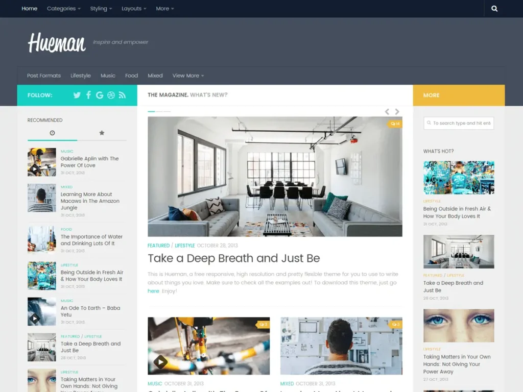 Hueman WordPress blog theme