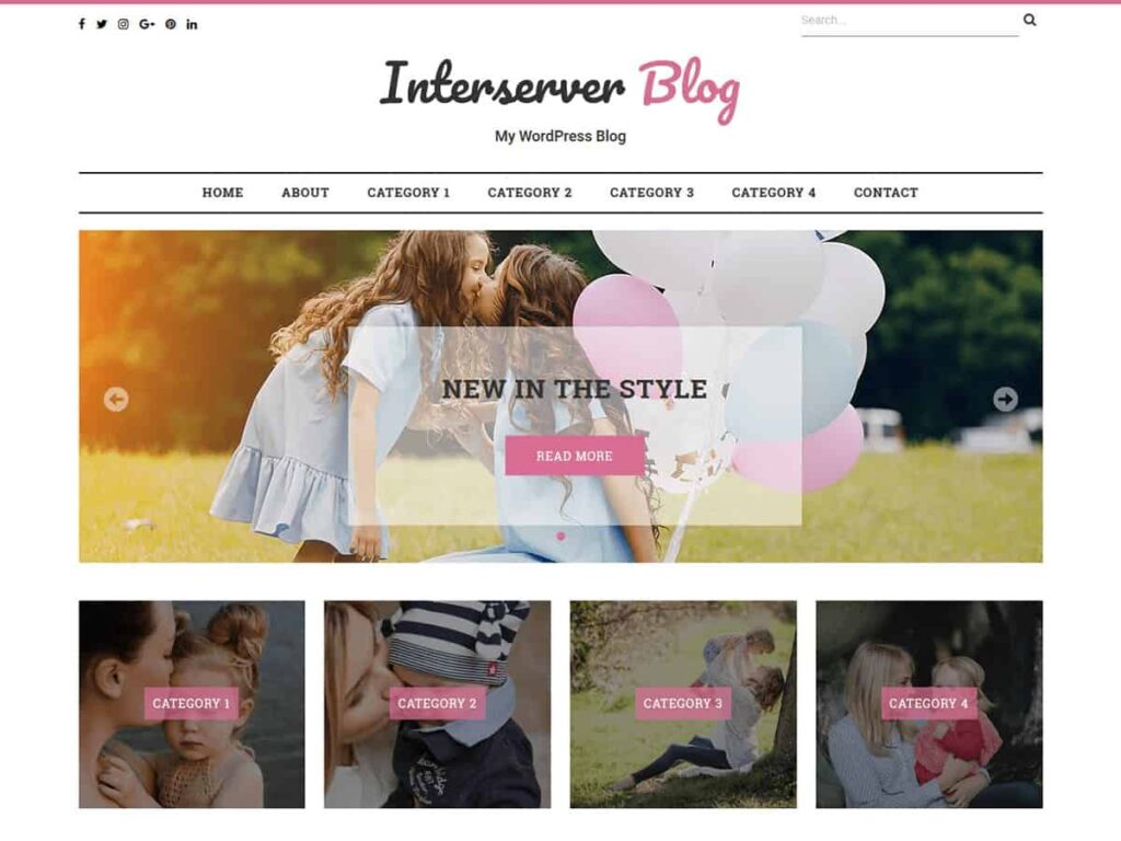 Interserver Blog WordPress blog theme