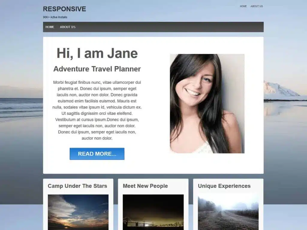 Responsive WordPress theme