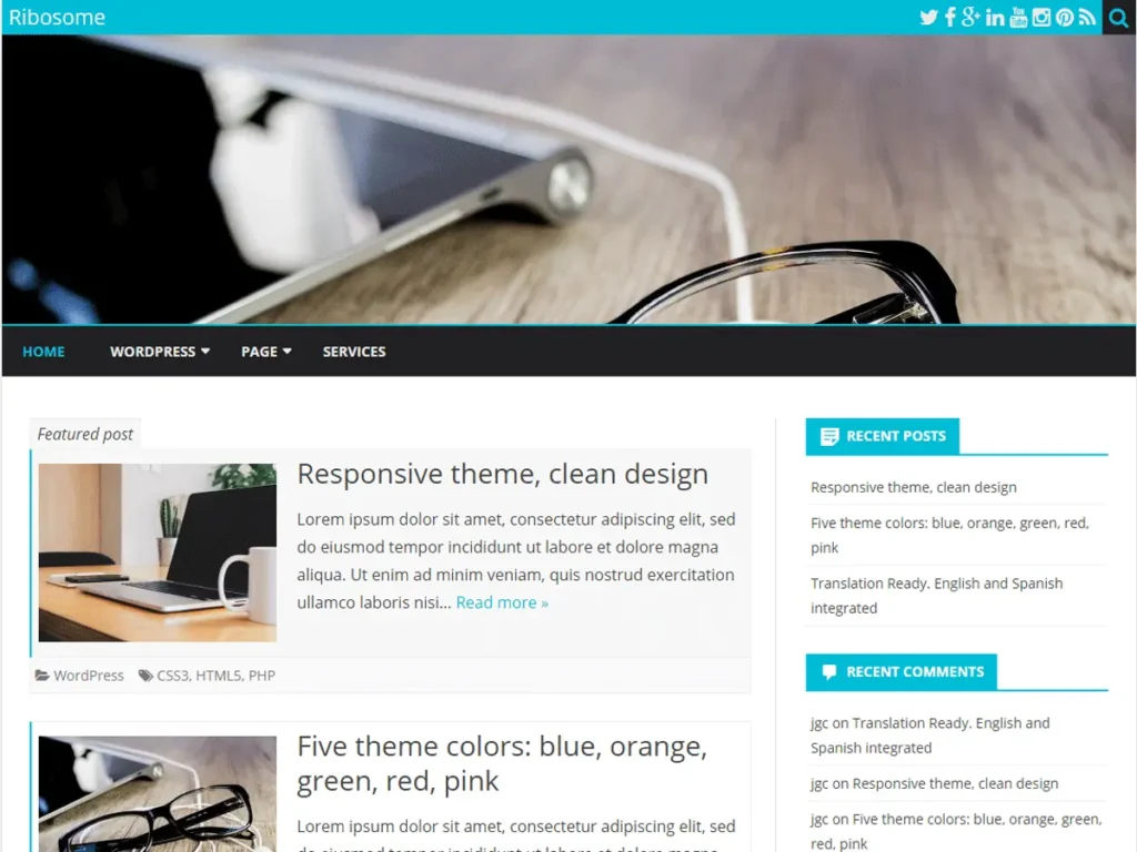 Ribosome WordPress theme