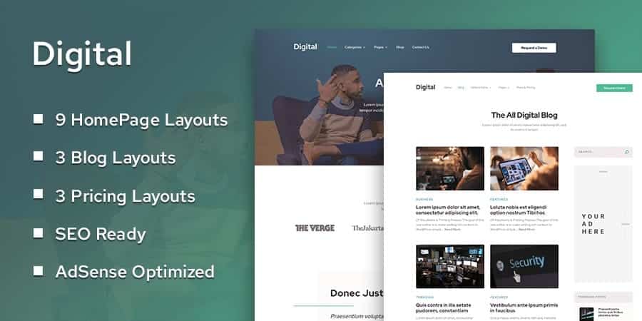 digital - premium wordpress themes