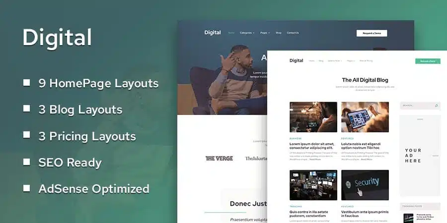 digital - premium wordpress themes