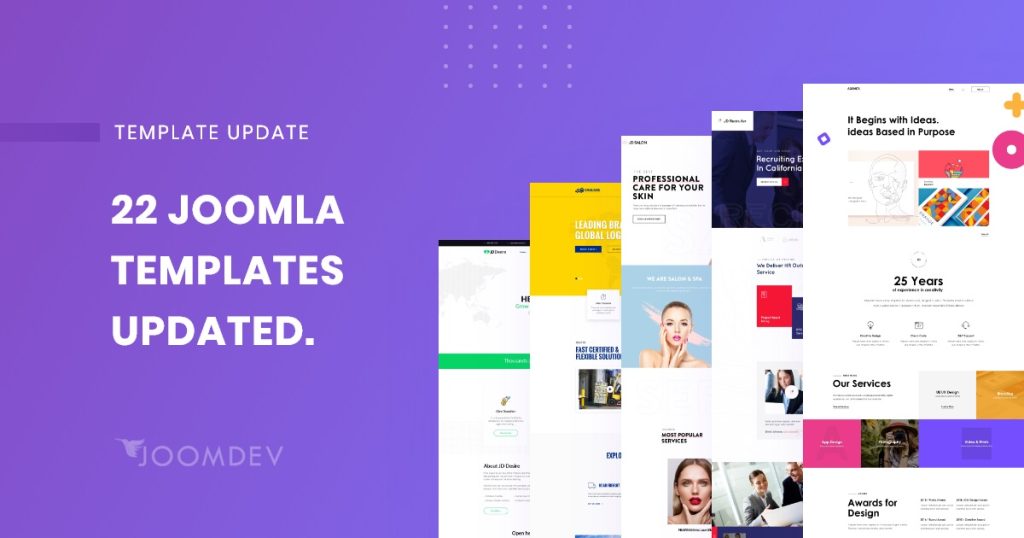 22 Joomla Templates Upgraded to Astroid 2.4.1