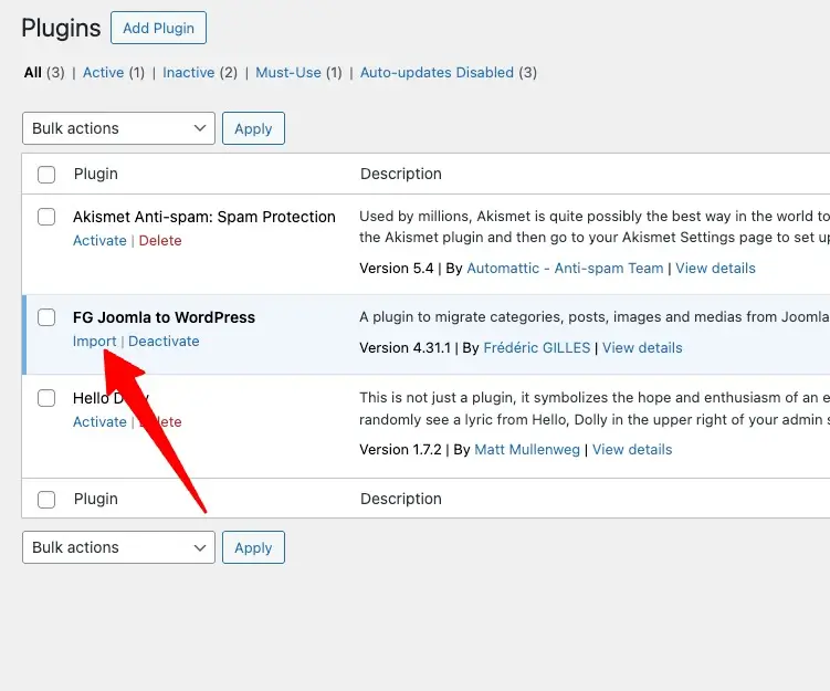 Migrate Joomla Content