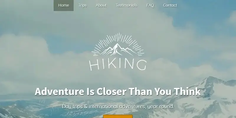 Hiking Business Website Theme