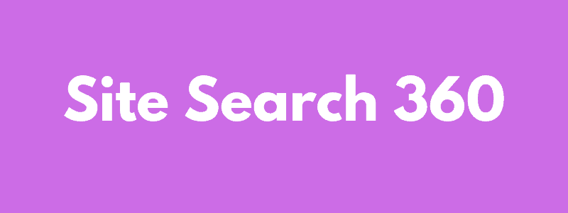 Site Search 360 plugin